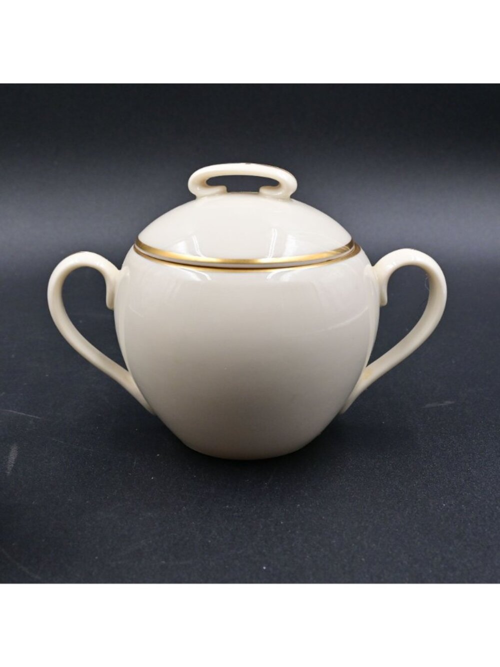 Lenox Olympia Cream and Sugar Gold Trim Vintage Set Of 2 - Picture 3 of 8